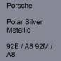 Preview: Porsche, Polar Silver Metallic, 92E / A8 92M / A8.